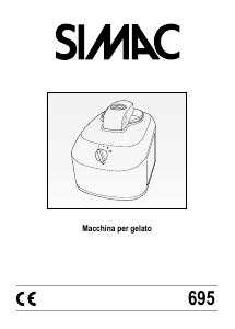 Manuale Simac 695 Macchina del gelato