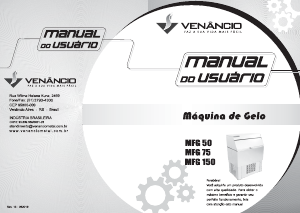 Manual Venâncio MFG 150 Máquina de fazer gelo