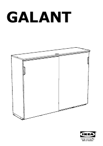 Návod IKEA GALANT (203.651.31) Skriňa