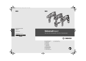 Manual de uso Bosch Universal Impact 650 Taladradora de percusión