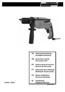 Bedienungsanleitung Brüder Mannesmann M12535 Schlagbohrmaschine