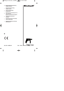 Руководство Einhell TH-ID 720/1 E Ударная дрель