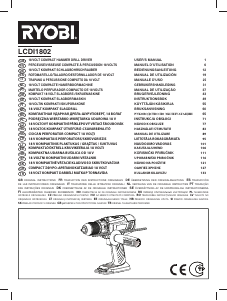 Manual Ryobi LCDI1802 Maşină de găurit-înşurubat