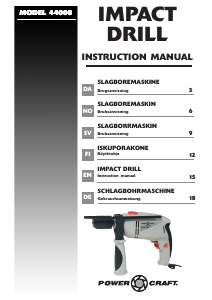 Bruksanvisning Power Craft 44000 Slagdrill