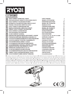 Manual de uso Ryobi LLCDI1802 Atornillador taladrador