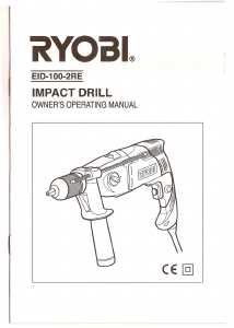 Manual Ryobi EID-100-2RE Impact Drill