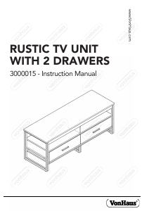 Manual VonHaus 3000015 Comodă TV