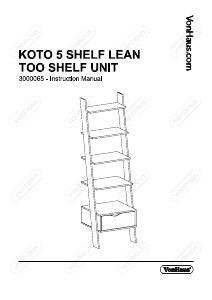 사용 설명서 VonHaus 3000065 책장