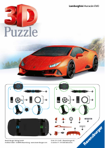 Hướng dẫn sử dụng Ravensburger Lamborghini Huracan EVO Câu đố 3D