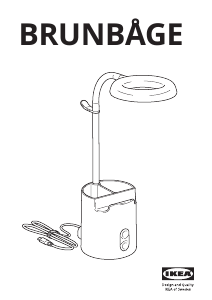 Manual IKEA BRUNBAGE Lampă