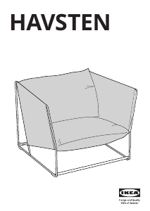 사용 설명서 이케아 HAVSTEN 팔걸이 의자