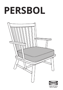 Manual IKEA PERSBOL Armchair