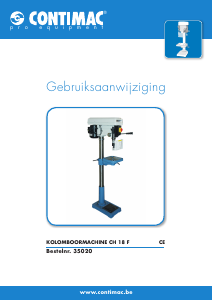 Handleiding Contimac CH 18 F Kolomboormachine