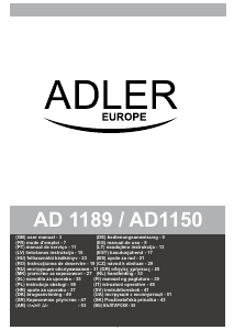 Návod Adler AD 1189B Budík