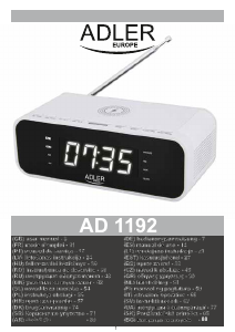 Manual Adler AD 1192W Alarm Clock Radio