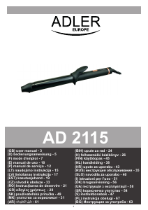 Manuale Adler AD 2115 Modellatore per capelli