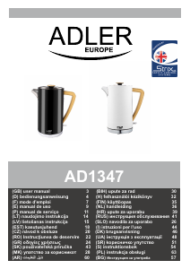 Handleiding Adler AD 1347 Waterkoker