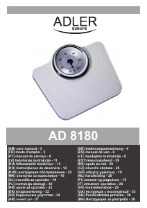 Manual Adler AD 8180 Balança