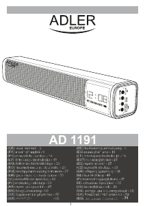 Manual Adler AD 1191 Speaker