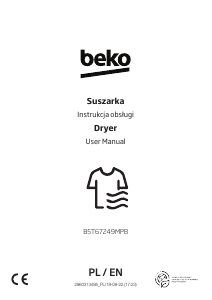 Manual BEKO B5T67249MPB Dryer