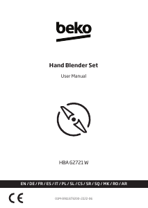 Manual BEKO HBA 62721 W Blender de mână