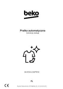 Instrukcja BEKO WUE6612WPBSE Pralka