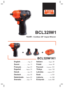 Manual Bahco BCL32IW1 Impact Wrench
