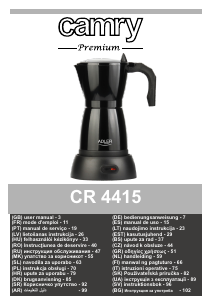 Bruksanvisning Camry CR 4415B Espressomaskin