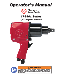 Manual Chicago Pneumatic CP9561 Chave de impacto