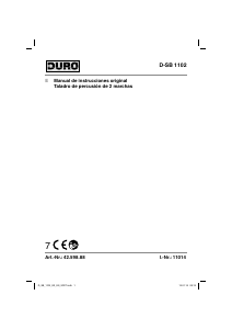 Manual de uso DURO D-SB 1102 Taladradora de percusión