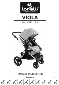 Kullanım kılavuzu Lorelli Viola Katlanır bebek arabası