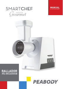 Manual de uso Peabody PE-MG2550B Cortador en espiral