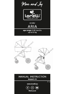 Руководство Lorelli Aria Детская коляска