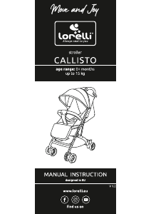Manual Lorelli Calisto Stroller