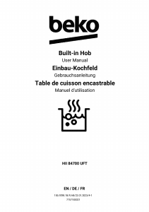 Mode d’emploi BEKO HII 84700 UFT Table de cuisson