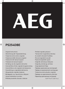 Manuale AEG PS254DBE Troncatrice