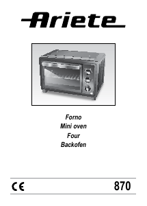 Bedienungsanleitung Ariete 870 Backofen