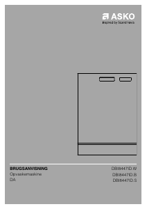 Brugsanvisning Asko DBI8447ID.W Opvaskemaskine