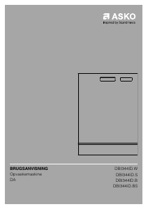 Brugsanvisning Asko DBI344ID.B Opvaskemaskine