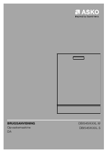 Brugsanvisning Asko DBI545IKXXL.W Opvaskemaskine