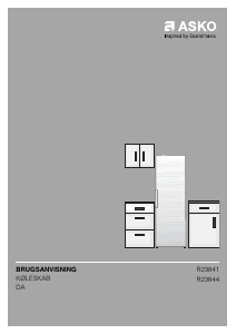 Brugsanvisning Asko R23844W Køleskab