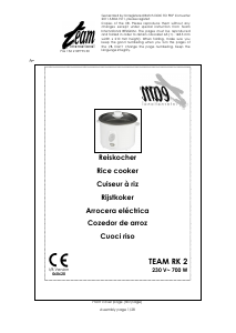 Manual de uso Team RK 2 Arrocera