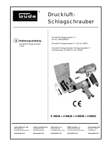 Bedienungsanleitung Güde 40039 Schlagschrauber