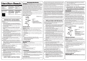 Manual de uso Hamilton Beach 51128 Batidora