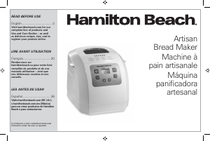 Manual Hamilton Beach 29981 Bread Maker