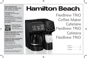 Manual Hamilton Beach 49904 Coffee Machine