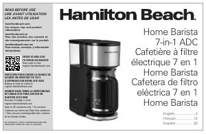 Mode d’emploi Hamilton Beach 46251 Cafetière