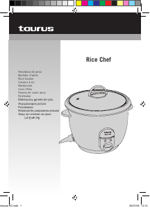 Manuale Taurus Rice Chef Fornello di riso