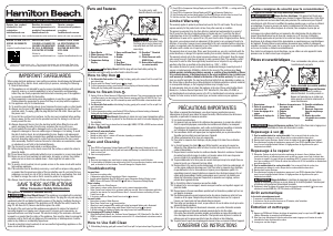 Manual de uso Hamilton Beach 19970 Plancha