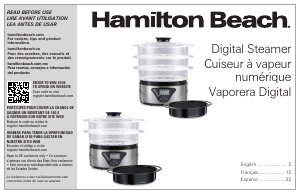 Mode d’emploi Hamilton Beach 37545 Cuiseur vapeur